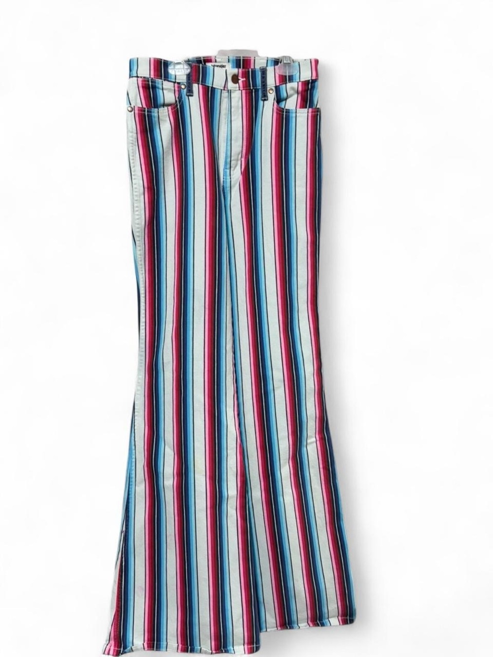 Wrangler Women's High-Rise Flare Jeans – Blue, Pink, Black, White